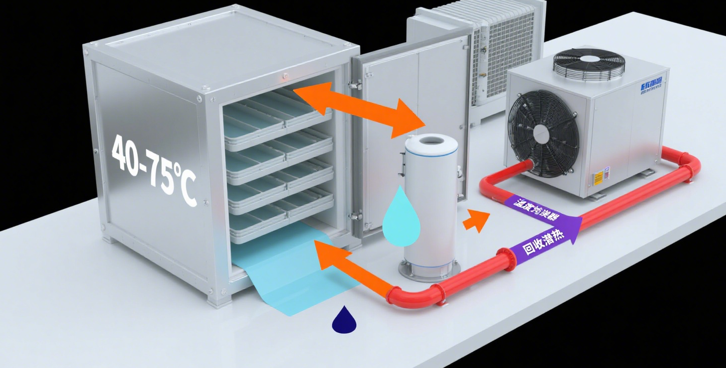 热泵低温干化原理